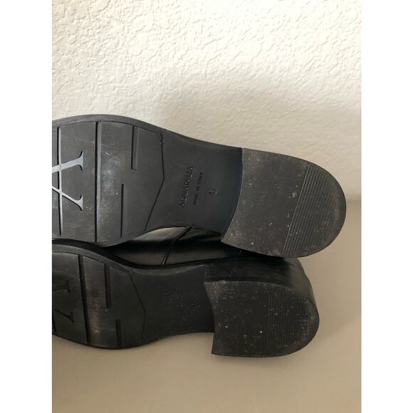 AQUATALIA Nadie Black Leather Waterproof Bootie - 6 - Picture 6 of 7